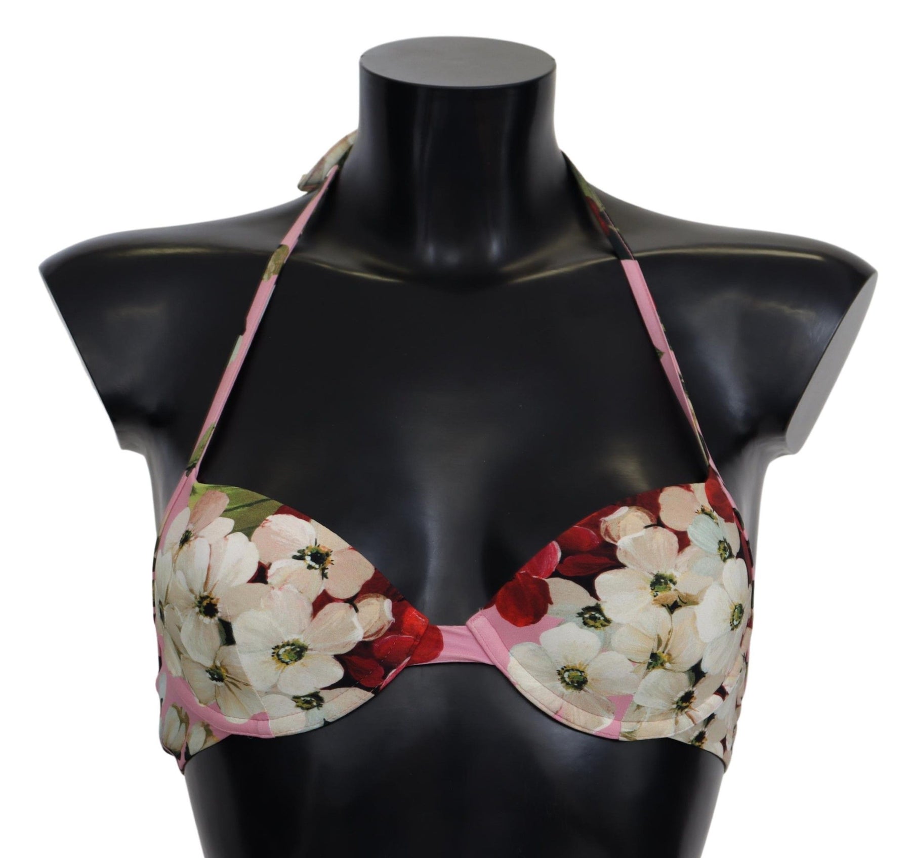 Dolce & Gabbana Multicolor Floral Badeanzug Bademode Bikini-Oberteile