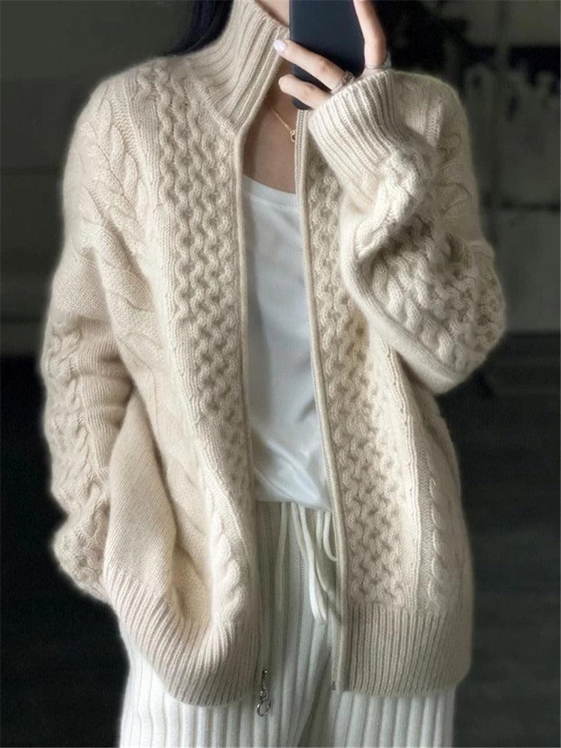 Eleganter Herbst-Cardigan - Langärmelig, Warm & Pflegeleicht