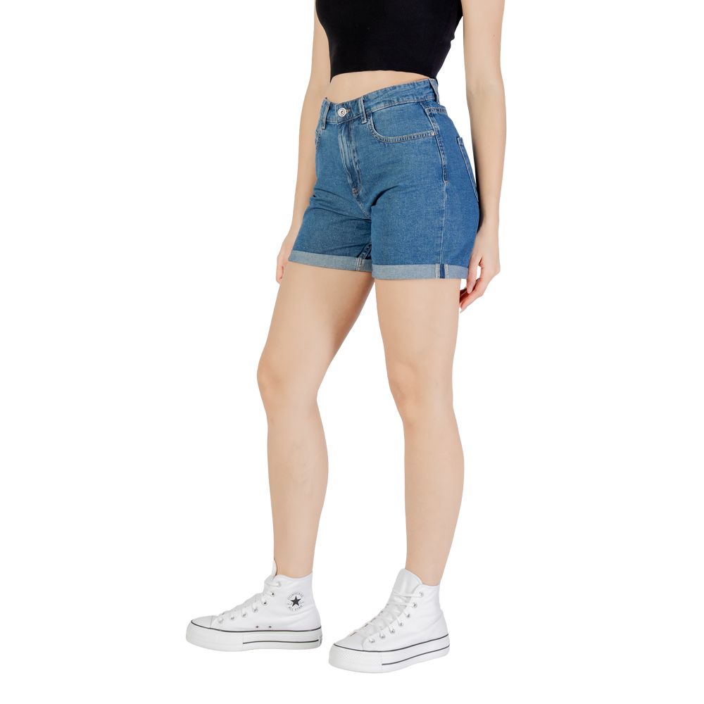 Only Blaue Baumwollshorts