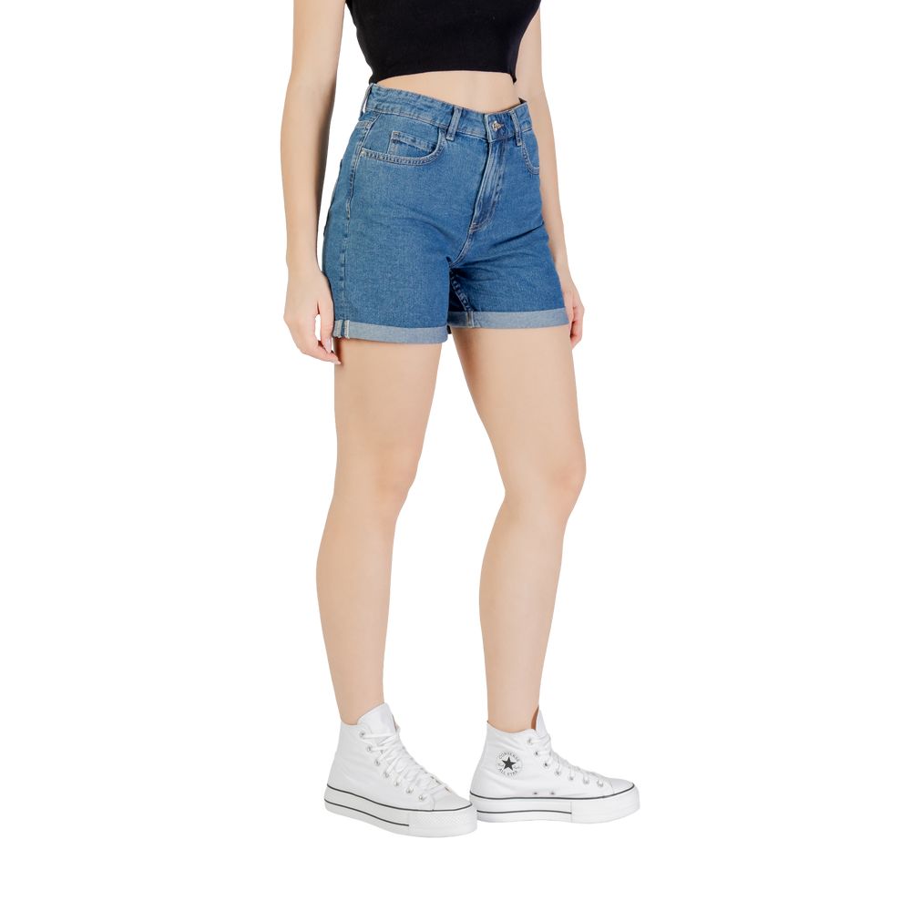 Only Blaue Baumwollshorts
