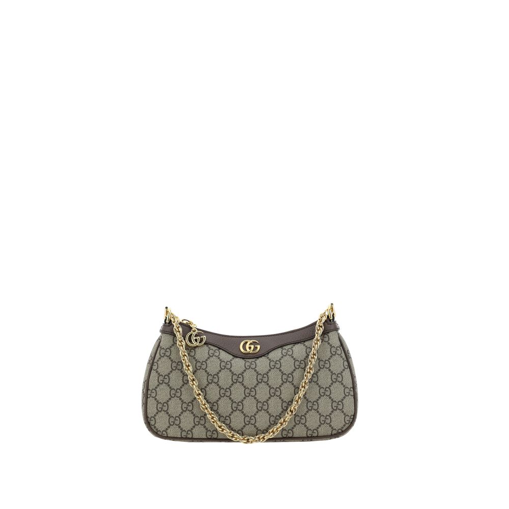 Gucci Braune Schultertasche aus Polyethylen
