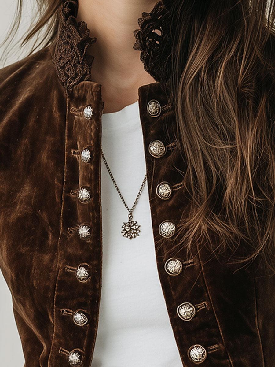 Fuzzy Coffee Long Sleeve Mock Neck Jacke - Wärme & Stil für den Herbst