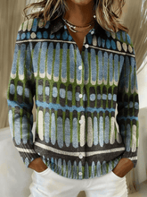 Kuschelwarmer Winter Cardigan mit Kontrast-Print, S–5XL