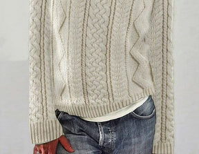 Herbstliebling: Kuscheliger Rundhals-Strickpullover - Warm, Elegant & Vielseitig
