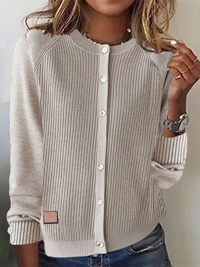 Herbstlicher Komfort: Simple Plain Langarm-Cardigan - Vielseitig & Stilvoll
