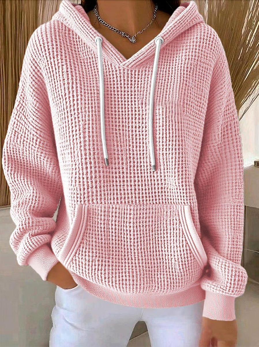 Sweet Plain Long Sleeve Sweatshirt - Stylisches Herbsts-Must-Have für Damen