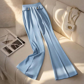 Blue Plain Side Pocket Pants - Bequeme Herbstshose mit Stil und Funktionalität