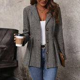 Basic Plain Long Sleeve Outerwear - Ihr idealer Herbstsbegleiter für modischen Komfort
