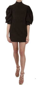 Dolce & Gabbana Braunes Kord-Bodycon-Minikleid aus Baumwolle