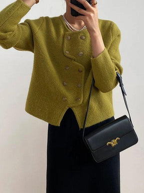 Elegant Plain Long Sleeve Sweater - Dein perfekter kuscheliger Herbstbegleiter