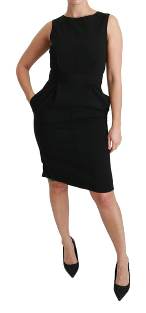 Dolce & Gabbana Schwarzes Etuikleid aus Stretch für den Ball