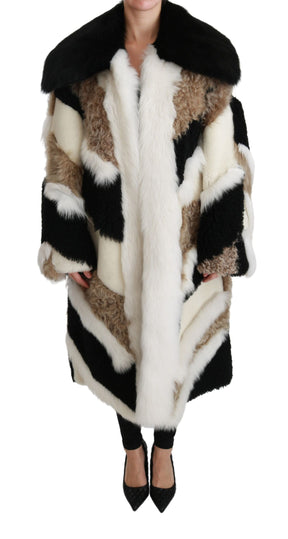 Dolce & Gabbana Schafspelz Shearling Cape Jacke Mantel