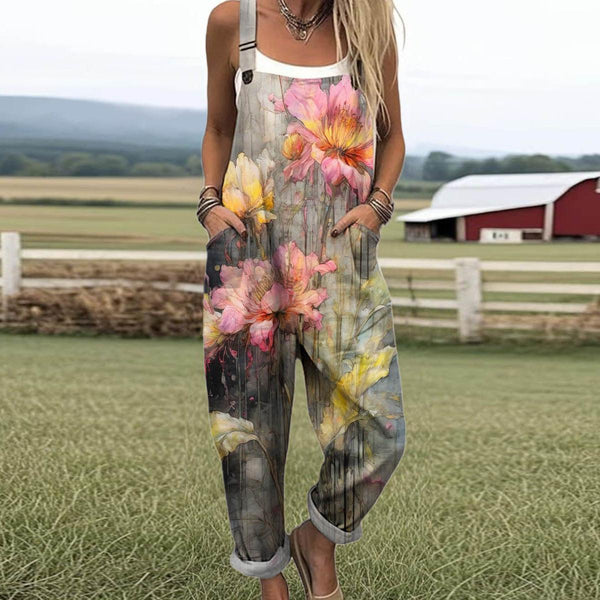 Trendiger ärmelloser Jumpsuit mit Seitentaschen - Herbstsmode für Fashionistas