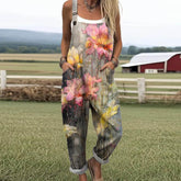 Trendiger ärmelloser Jumpsuit mit Seitentaschen - Herbstsmode für Fashionistas
