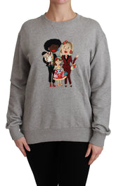 Dolce & Gabbana Grauer Baumwollpullover #dgfamily