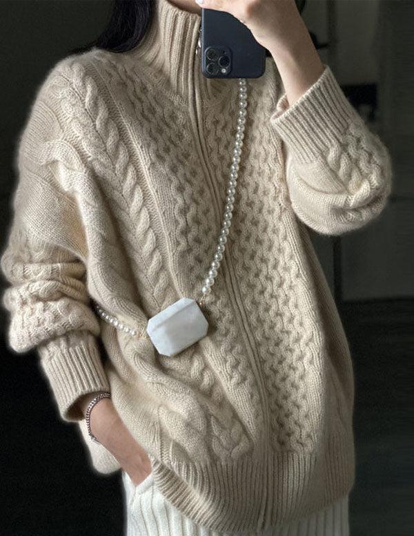 Eleganter Herbst-Cardigan - Langärmelig, Warm & Pflegeleicht