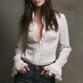 Basic Long Sleeve Plain Shirt - Herbstshauch mit Stil & Komfort
