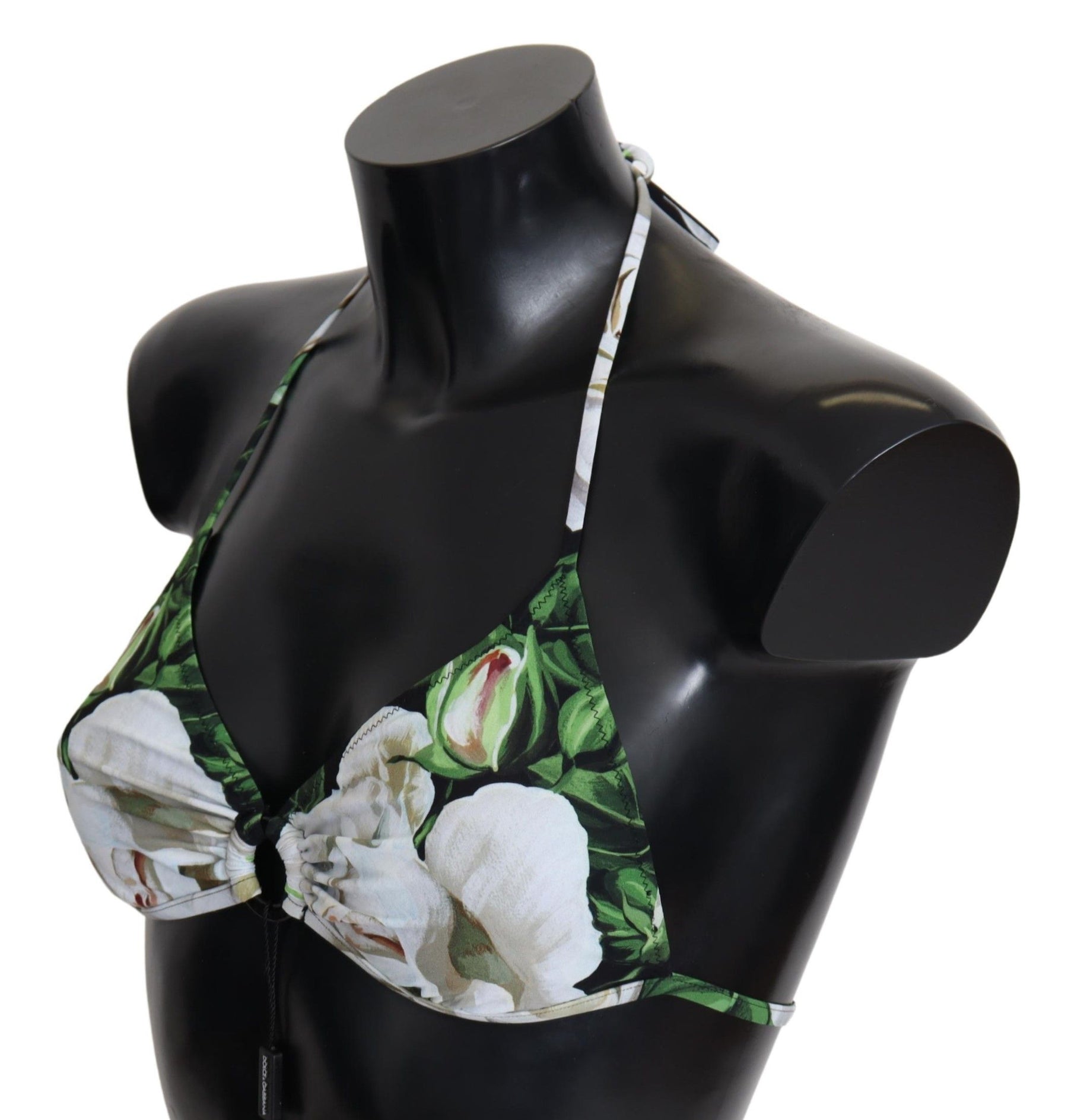 Dolce & Gabbana Bikini-Oberteil mit mehrfarbigem Blumendruck und Halterung