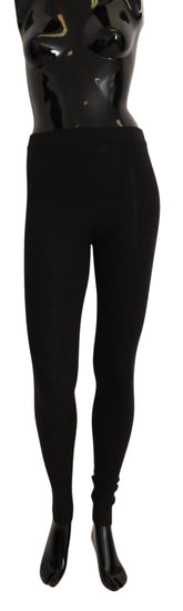 Dolce & Gabbana Graue Kaschmirstrumpfhose Strümpfe Strumpfhosen Socken