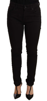 Dolce & Gabbana Schwarze Slim Fit Denim Cotton Stretch Jeans