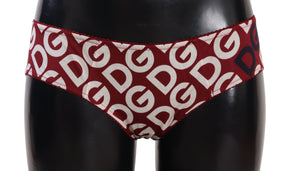 Dolce & Gabbana Multicolor DG Logo Print Slip Bottom Unterwäsche