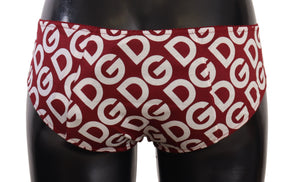 Dolce & Gabbana Multicolor DG Logo Print Slip Bottom Unterwäsche
