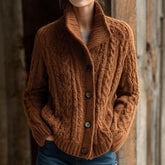 Vielseitiger Herbst-Cardigan in Braun - Warm, Stilvoll & Komfortabel