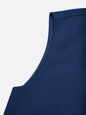 Ärmelloses Midi-Kleid in strahlendem Blau - Perfekt für den Herbstsstart