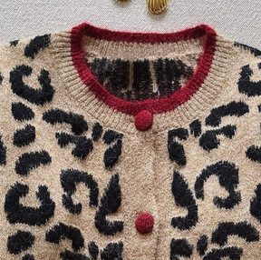 Kuscheliger Herbst-Cardigan mit Leopardenmuster - Wohlfühlmode für kühle Tage