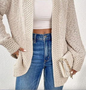 Herbst-Cardigan in Elfenbein: Komfort & Stil für kühle Tage