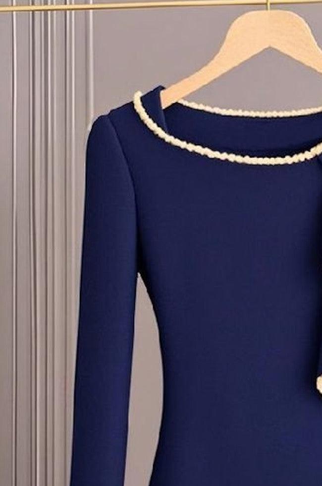 Fresh Blue Long Sleeve Sweater - Dein stylischer Wärmespender für den Herbst