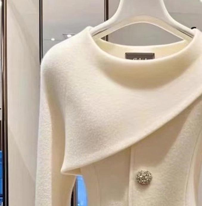Cozy White Plain Long Sleeve Top - Stilvoller Herbstsbegleiter in S-XXL