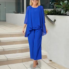 Dreamy Plain 3/4 Sleeve Two Piece Set - Ihr Herbstsoutfit für Eleganz & Komfort