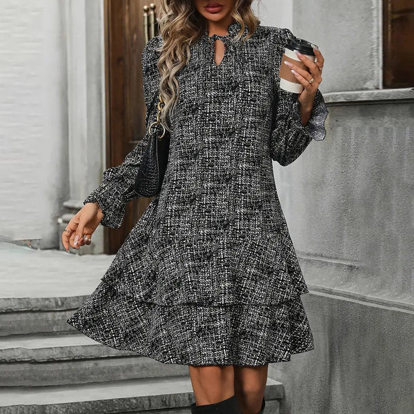 Stylisches Schwarzes Minikleid - Perfekt für Herbst & Elegante Anlässe