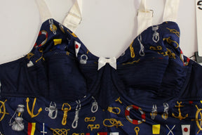 Dolce & Gabbana Blaues Tank-Top mit Seemannsmotiv