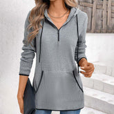 Grey Long Sleeve Sweatshirt - Herbsts-Frische & Stil für Ihren Kleiderschrank