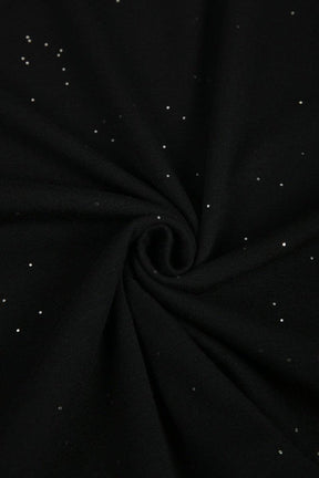 New York Nights Winter Top mit Spitze und Glitzerärmeln