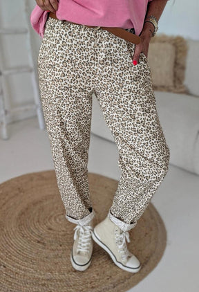 Stilvolle Comfy Leopard Print Pants - Bequem & Modisch für den Herbst