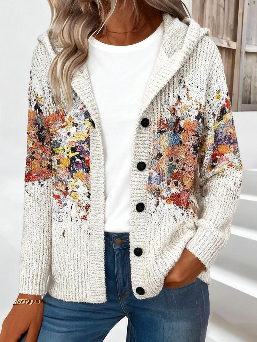 Herbstlicher Comfy Hoodie Cardigan - Stil trifft Komfort für kühle Tage