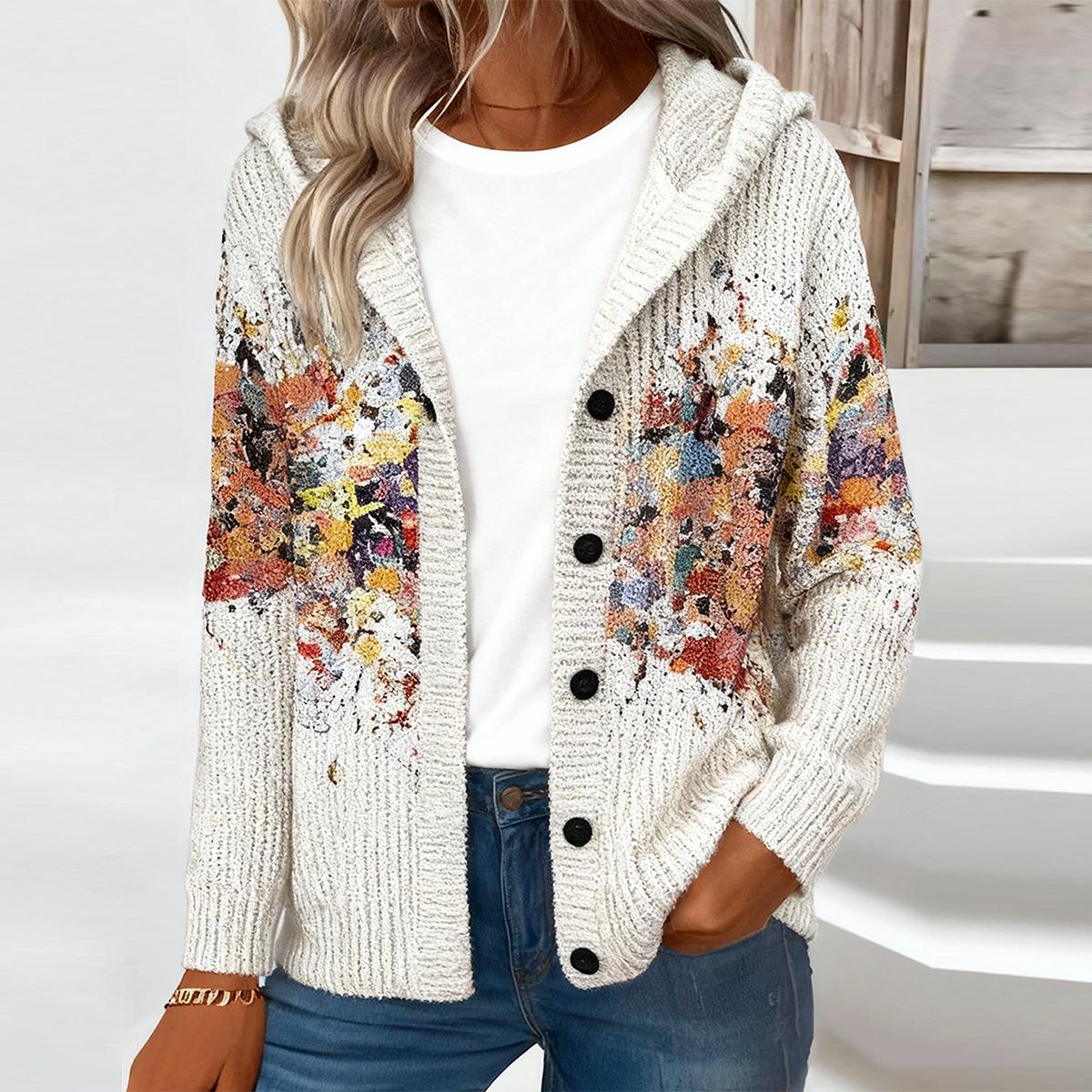 Herbstlicher Comfy Hoodie Cardigan - Stil trifft Komfort für kühle Tage