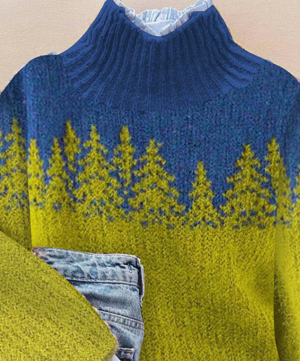 Herbstlicher Dreamy High Neck Sweater - Gemütlich, Stilvoll & Wärmend