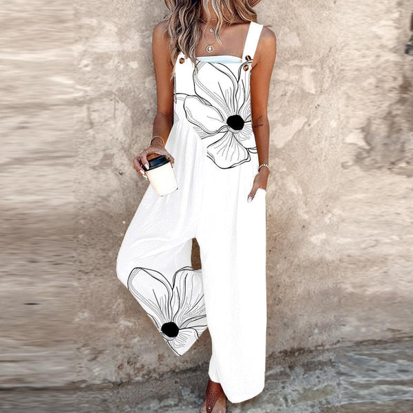 Basic White Sleeveless Jumpsuit - Frischer, Bequemer & Zeitloser Herbstslook