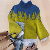 Herbstlicher Dreamy High Neck Sweater - Gemütlich, Stilvoll & Wärmend