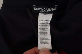 Dolce & Gabbana Rotes Bodycon Midikleid mit Sweetheart-Ausschnitt