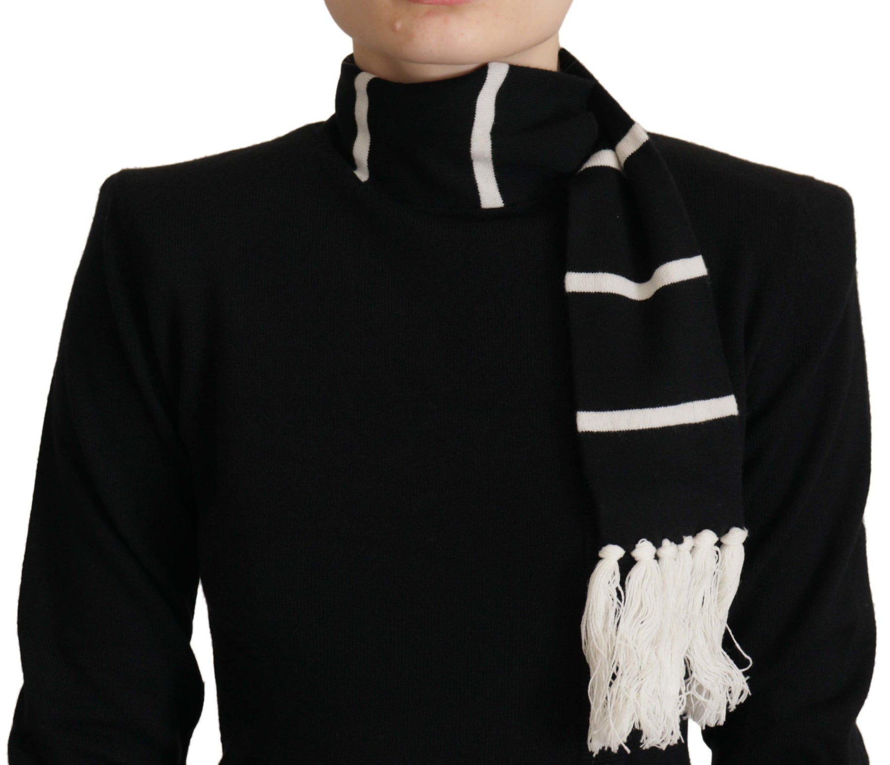 Dolce & Gabbana Schwarzer Kaschmir-Rollkragenpullover