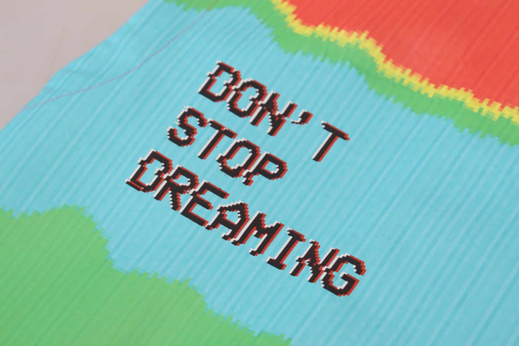 Dolce & Gabbana Multicolor TV Print Bluse Baumwoll-T-Shirt