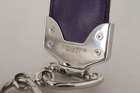 Dolce & Gabbana Multicolor Blumenapplikationen Metall-Schulterriemen