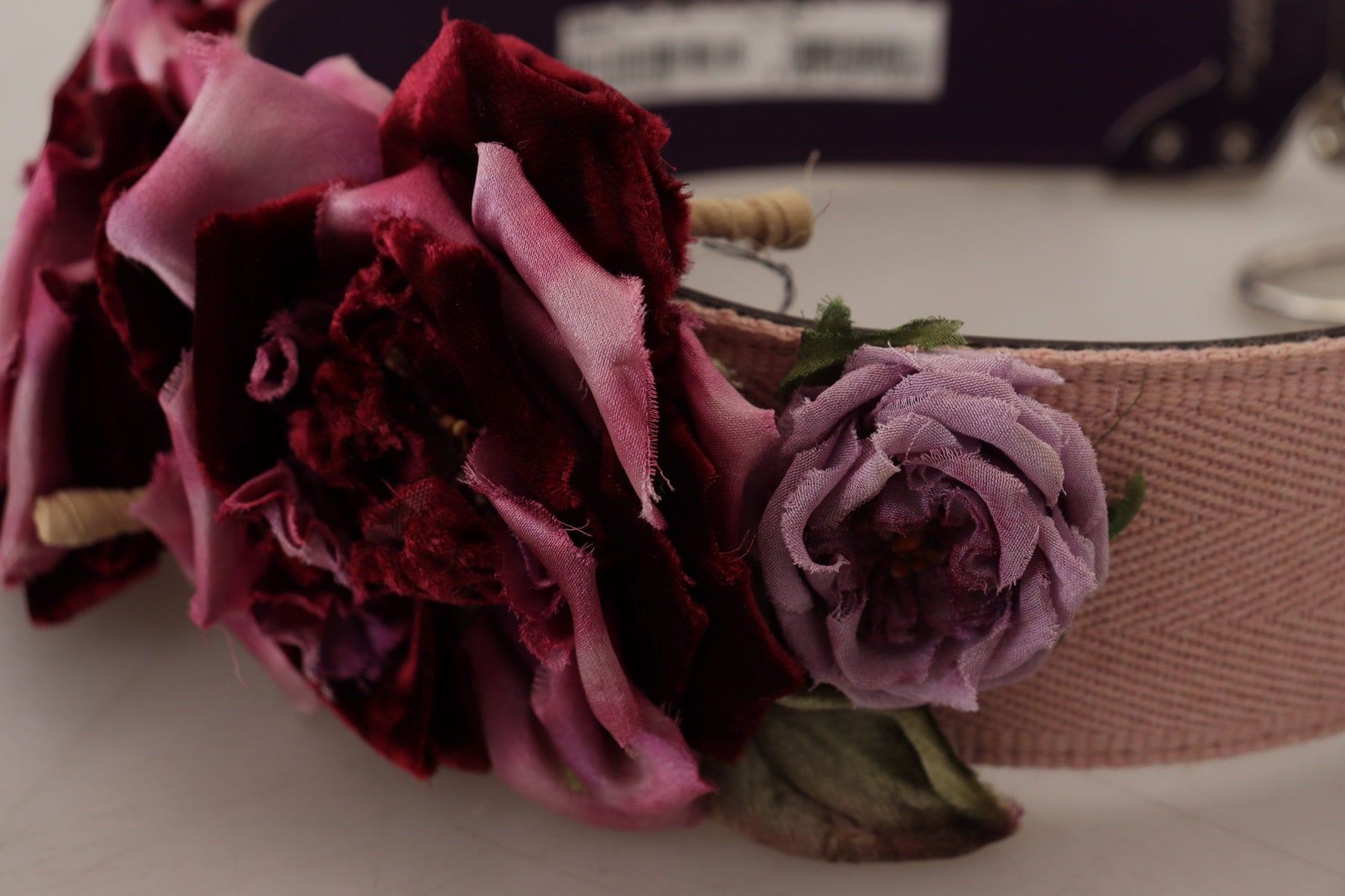 Dolce & Gabbana Multicolor Blumenapplikationen Metall-Schulterriemen