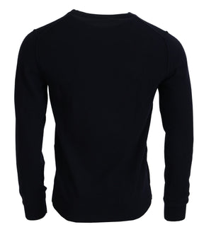 Dolce & Gabbana Blauer Kaschmir iit Print Pullover