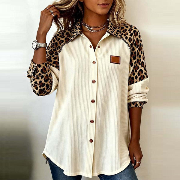 Wild Leopard Longsleeve Top – Warmes Winter It-Piece